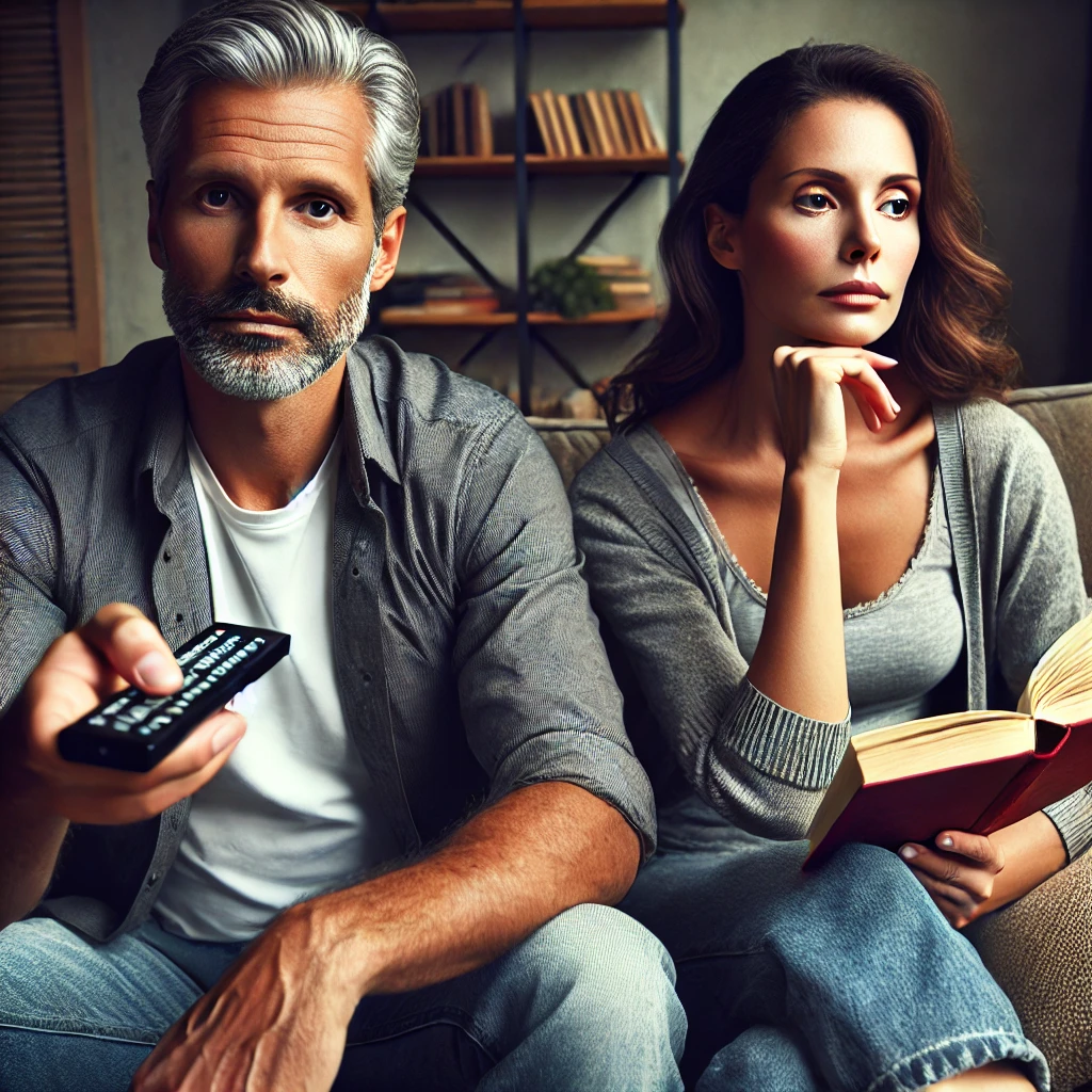 Pareja en crisis de los 50