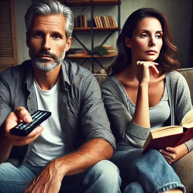 Pareja en crisis de los 50